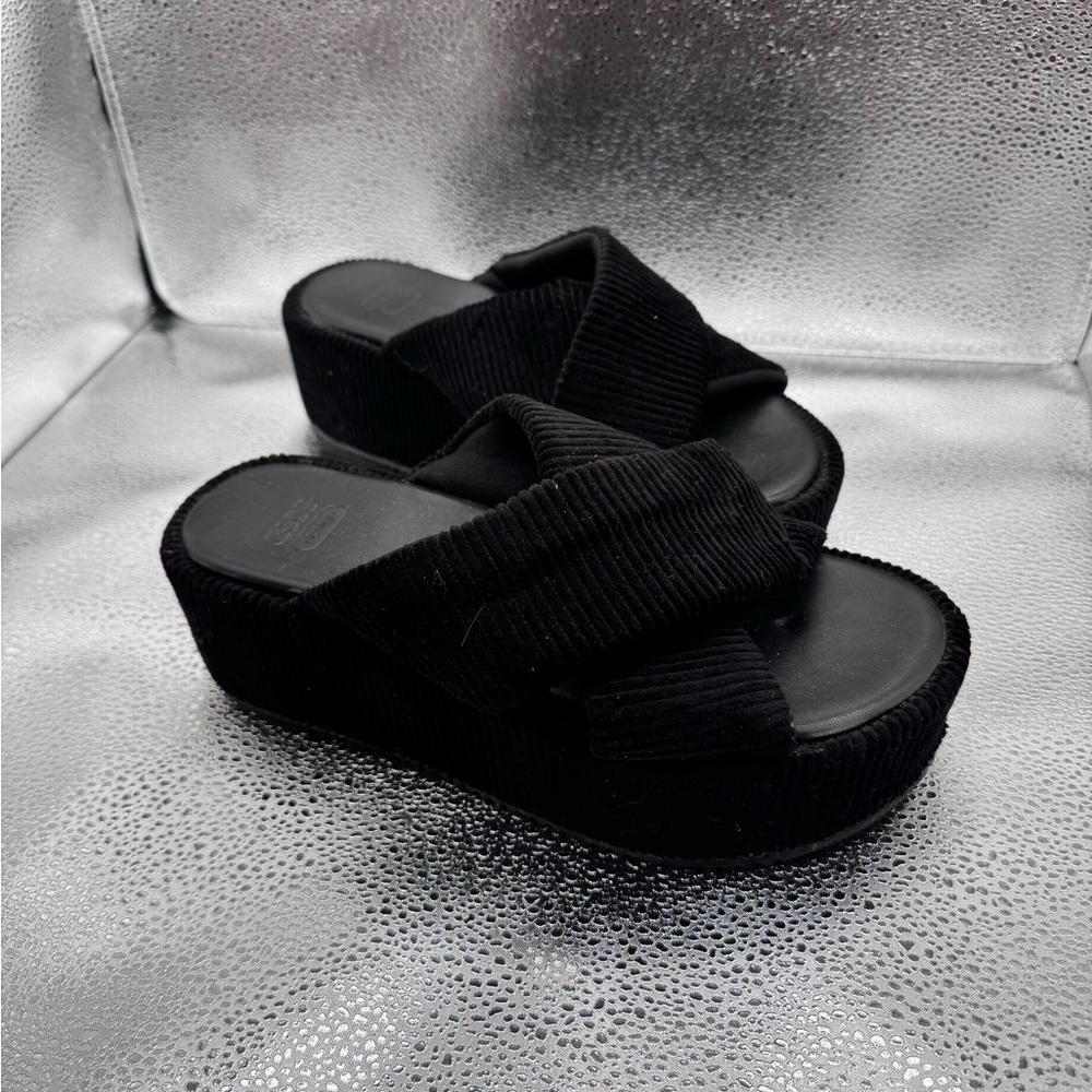Women's Black Platform Sandals